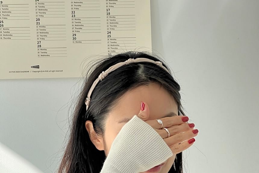 Headband Faux Pearl Knot