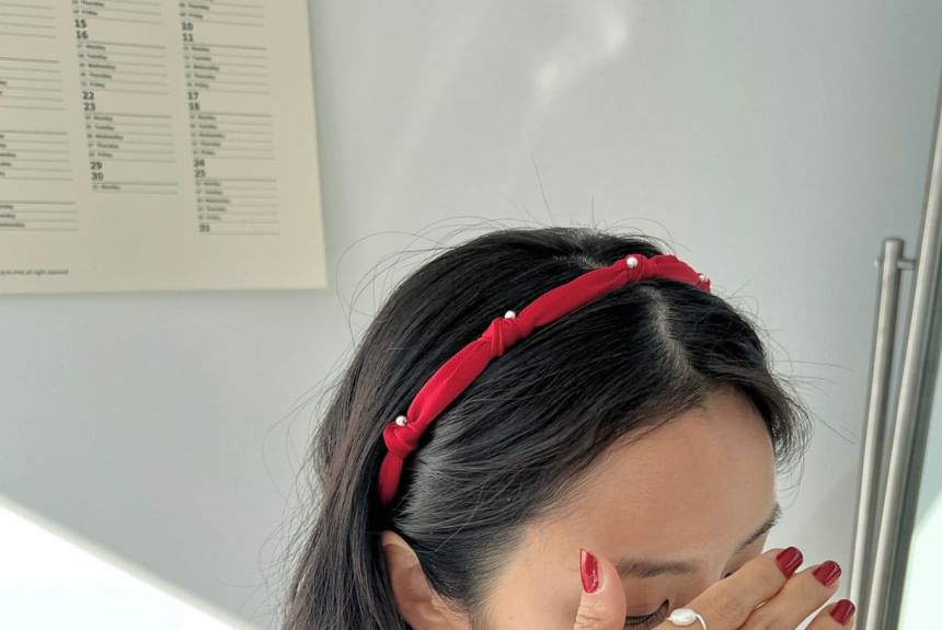 Headband Faux Pearl Knot
