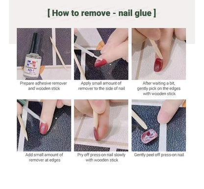 Strass-Press-On-Nagel