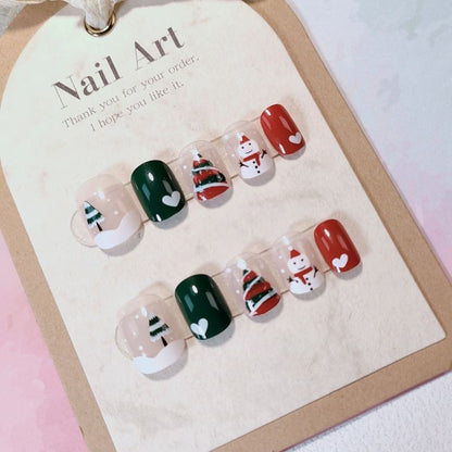 Ongles à coller de Noël