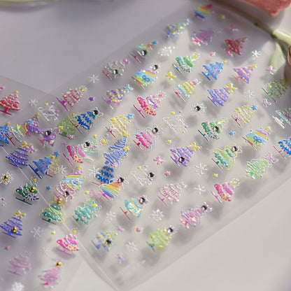 Stickers Nail Art Sapin de Noël