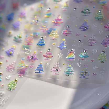 Stickers Nail Art Sapin de Noël