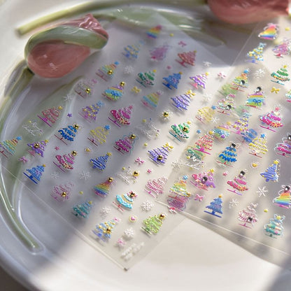 Stickers Nail Art Sapin de Noël