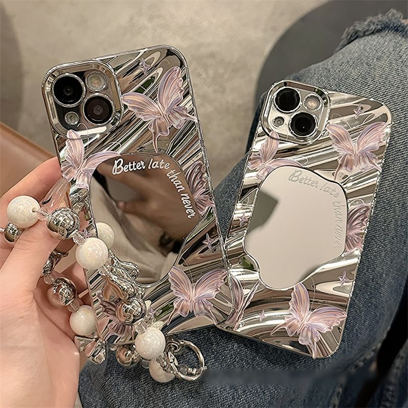 Case Butterfly / Strap Mirrored Set Phone