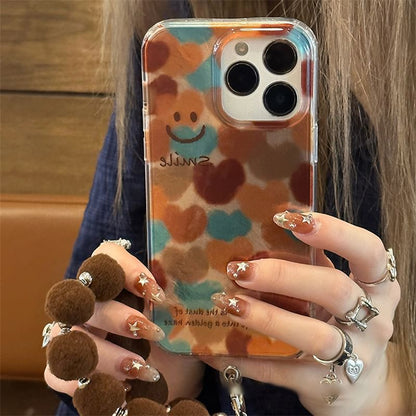 Smiley Phone Case / Pom Set Strap