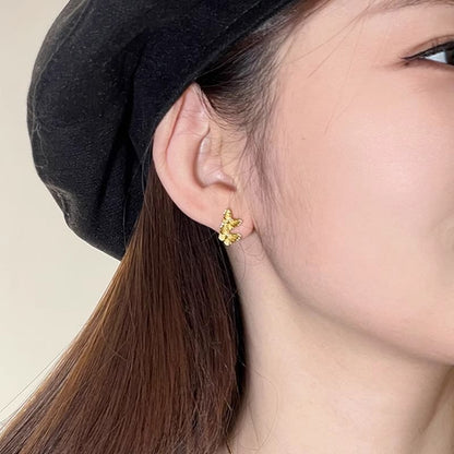 Butterfly 925 Sterling Silver Stud Earring