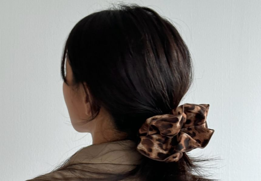 Scrunchie Hair Leopard Print