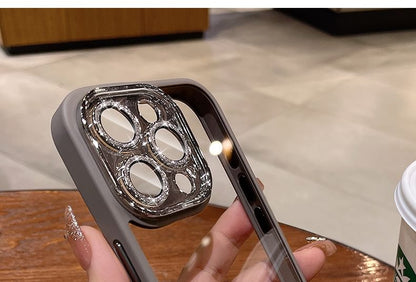 Case Phone Glitter Lens Protection