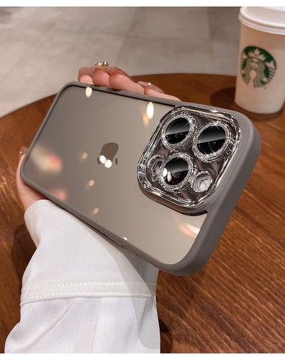 Case Phone Glitter Lens Protection