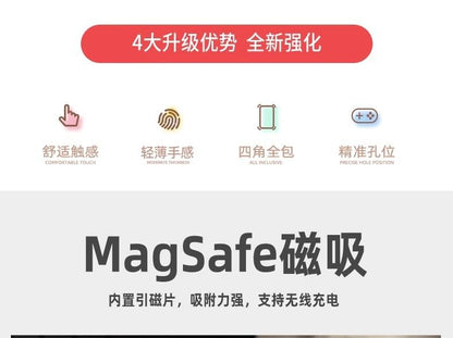 Transparent (Compatible MagSafe) with Phone Magnetic Case