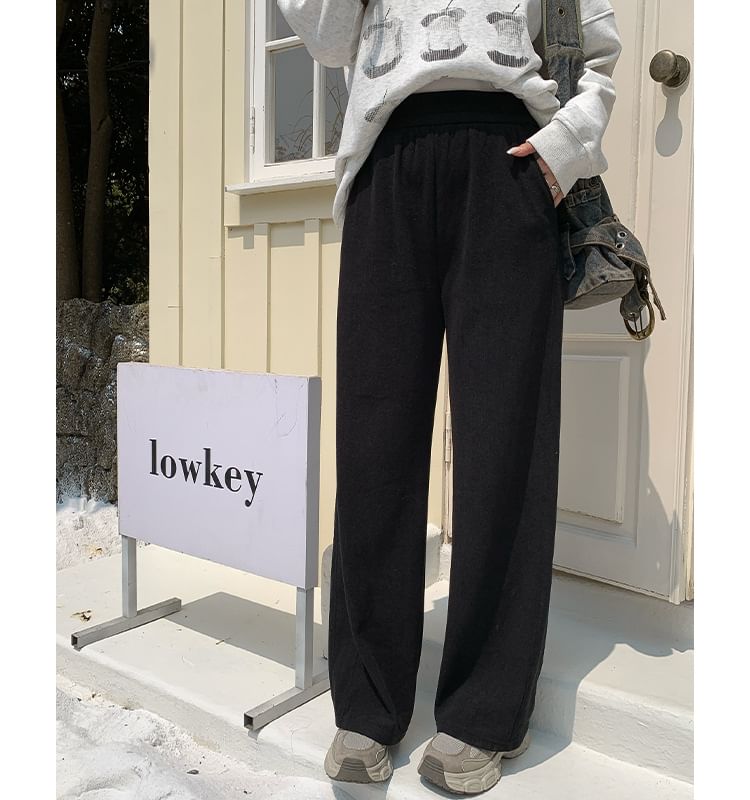 High Rise Corduroy Wide Leg Pants