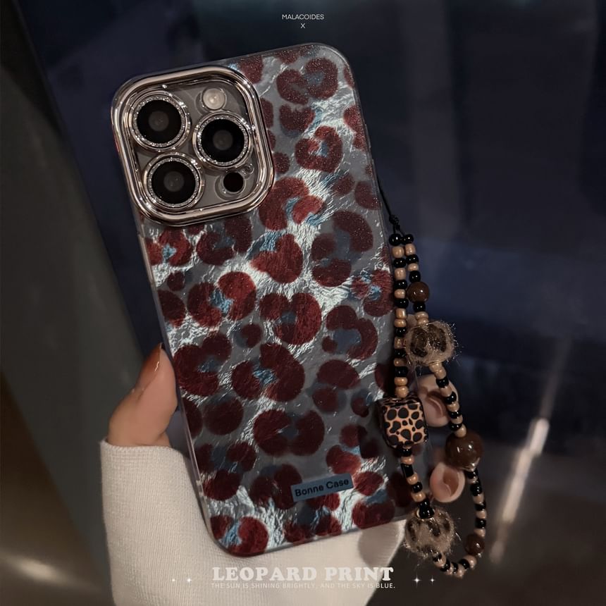 Print Strap Case / Leopard Phone Set