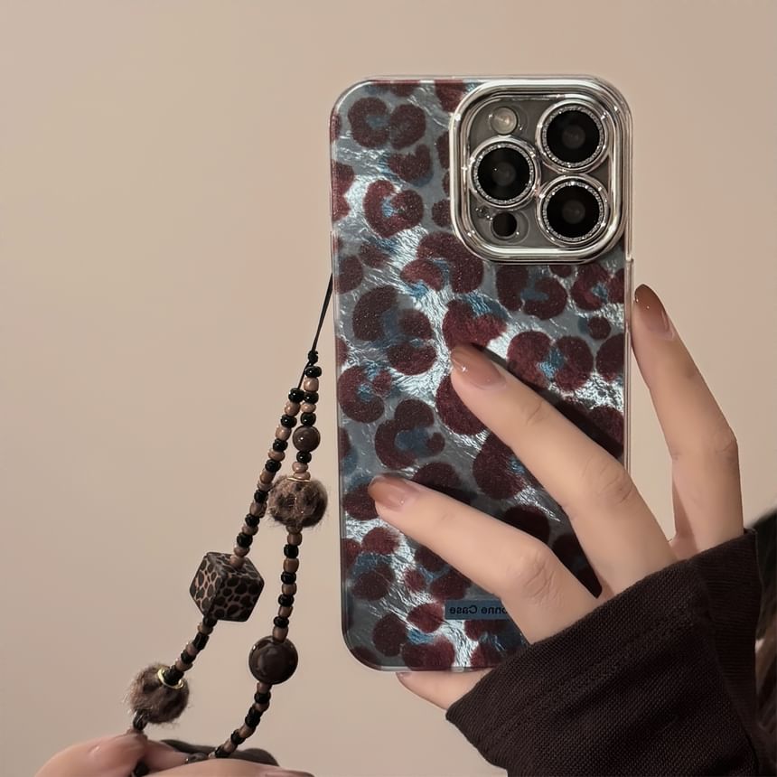 Print Strap Case / Leopard Phone Set