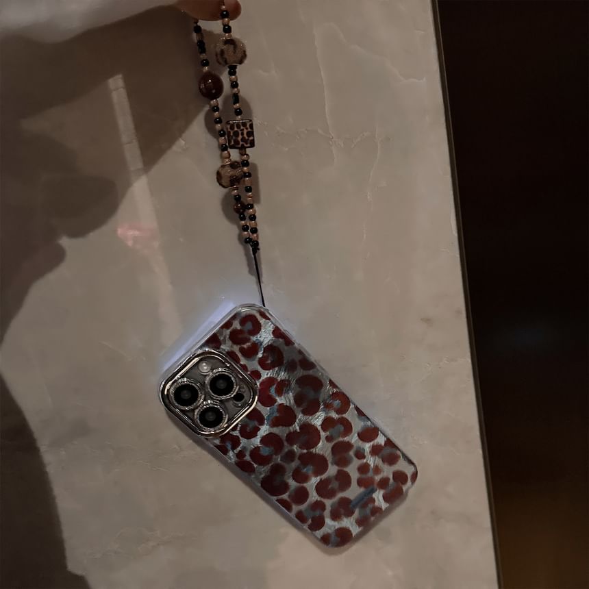 Print Strap Case / Leopard Phone Set