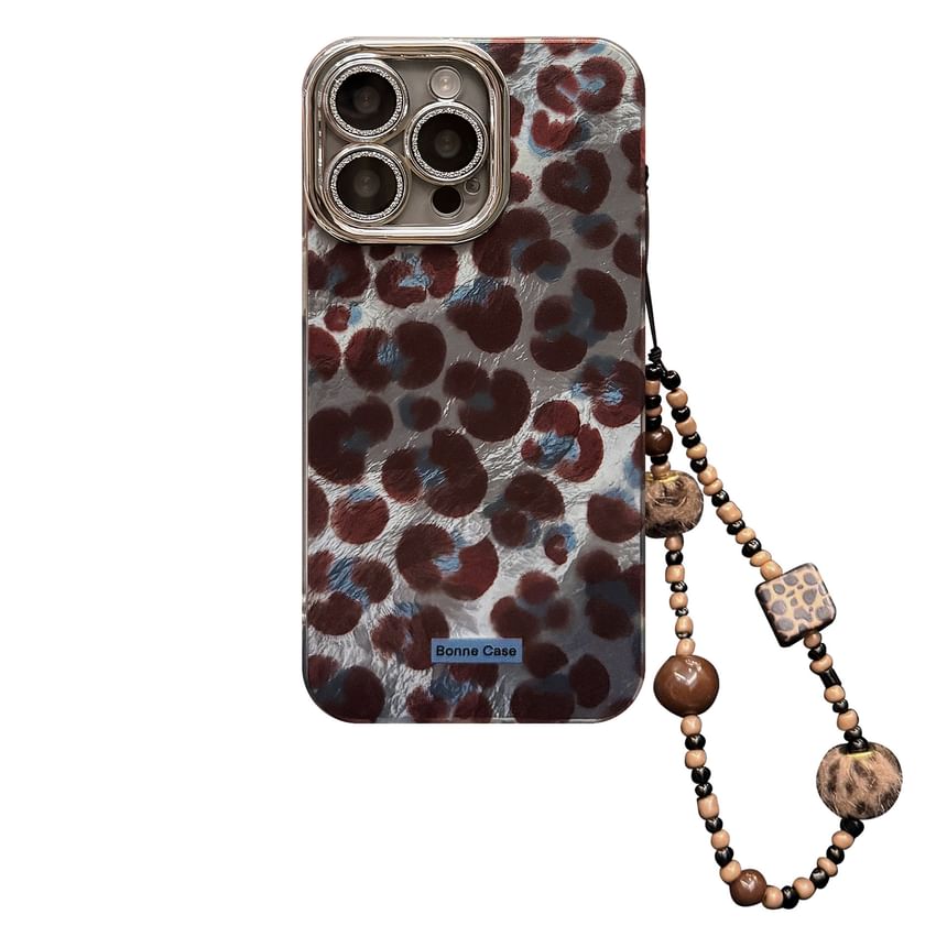 Print Strap Case / Leopard Phone Set