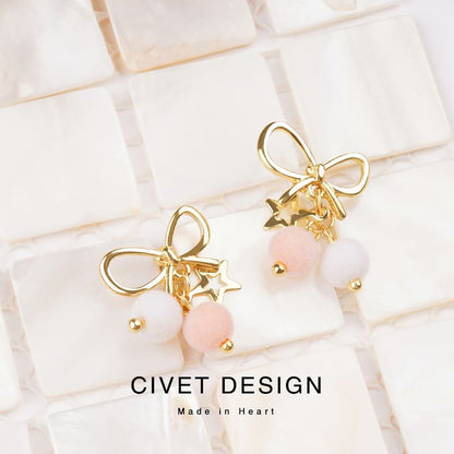 Earring Threader / Drop Bow Star
