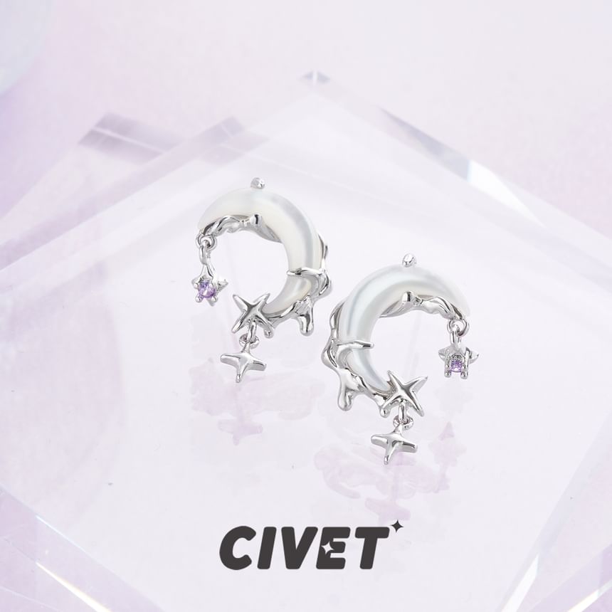 Earring Ear Alloy Star / Drop Moon Rhinestone Cuff