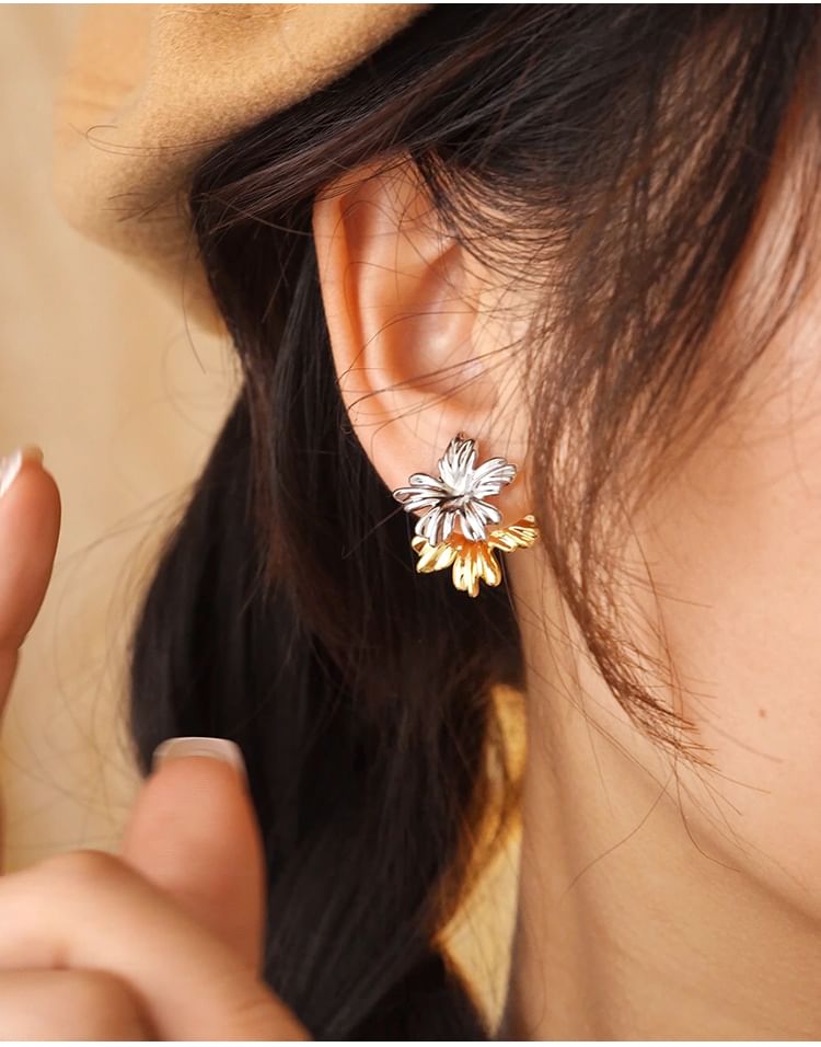 Alloy Jacket Cuff Ear / Floral