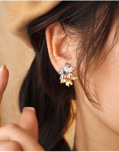 Alloy Jacket Cuff Ear / Floral