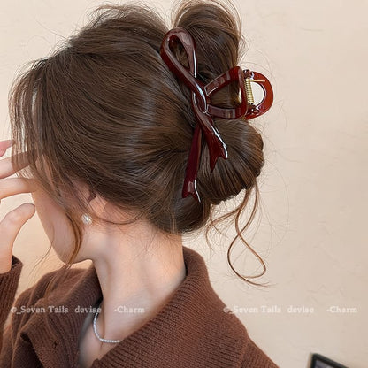 Plain Claw Hair Bow