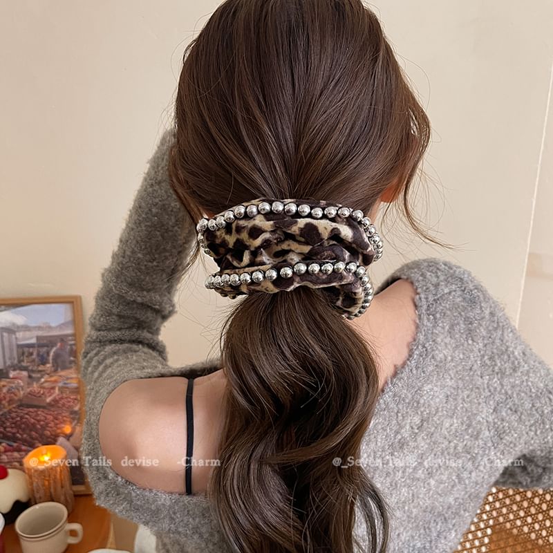 Leopard Scrunchie Hair