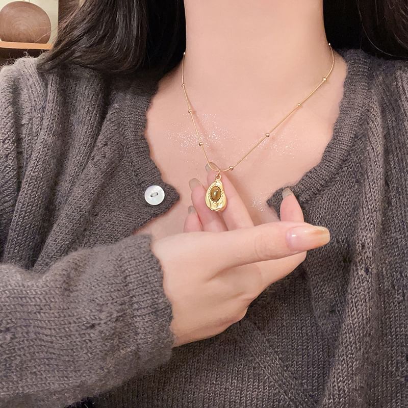 Snakebone Necklace Pendant / Set Stone
