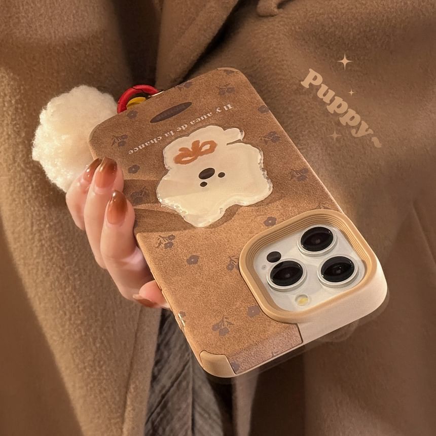 Set Case / Phone Pom Charm Dog
