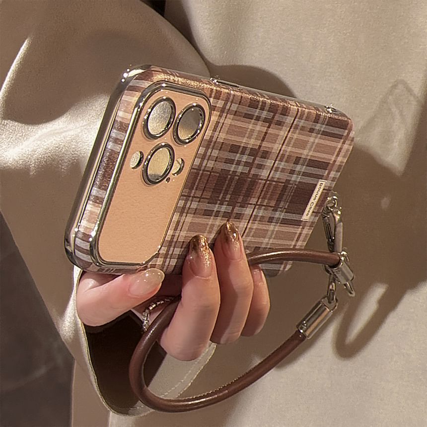 Strap Set / Plaid Case Phone