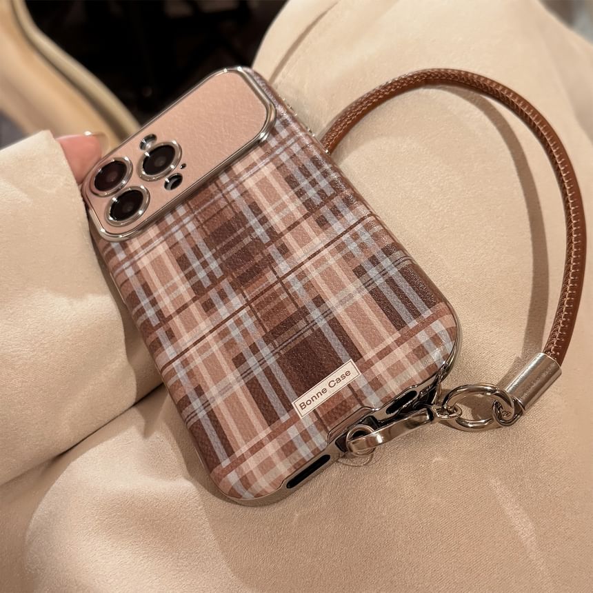 Strap Set / Plaid Case Phone
