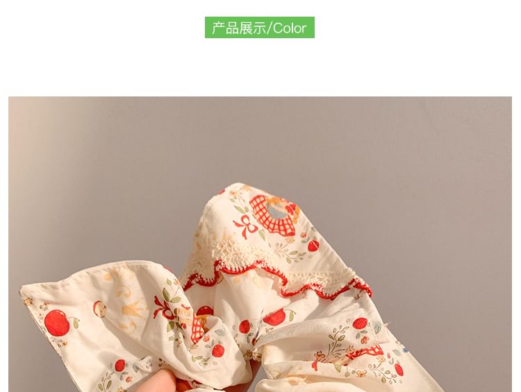Lace Bow Scrunchie Trim