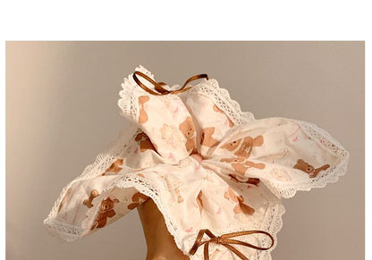 Lace Bow Scrunchie Trim
