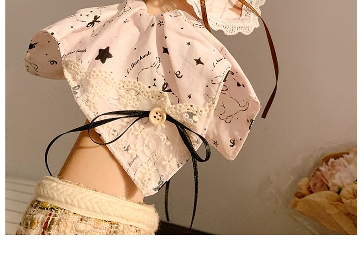 Lace Bow Scrunchie Trim