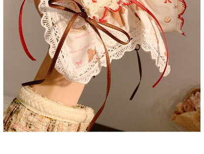 Lace Bow Scrunchie Trim