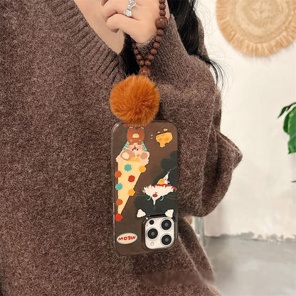 Mouse Pom Set Phone / Case Strap