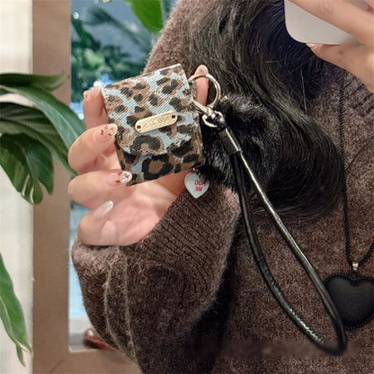 Print Case Leopard Earphone Pom Strap / Skin Pro AirPods