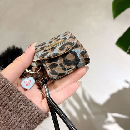 Print Case Leopard Earphone Pom Strap / Skin Pro AirPods