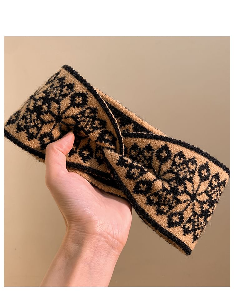 Patterned Knitted Headband