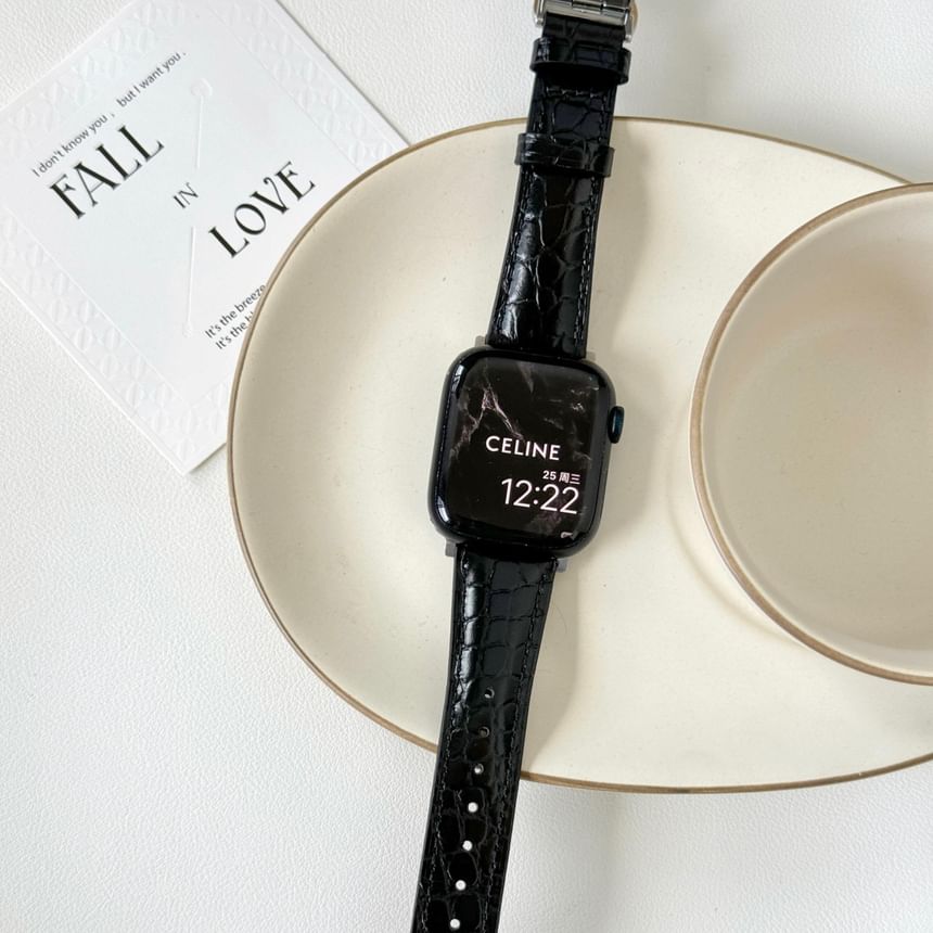Watch Genuine Apple Leather Band