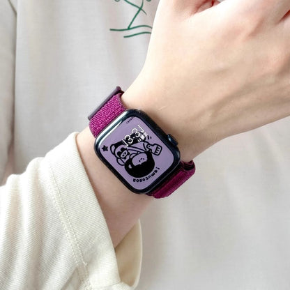 Adhesive Band Watch Nylon Apple Self