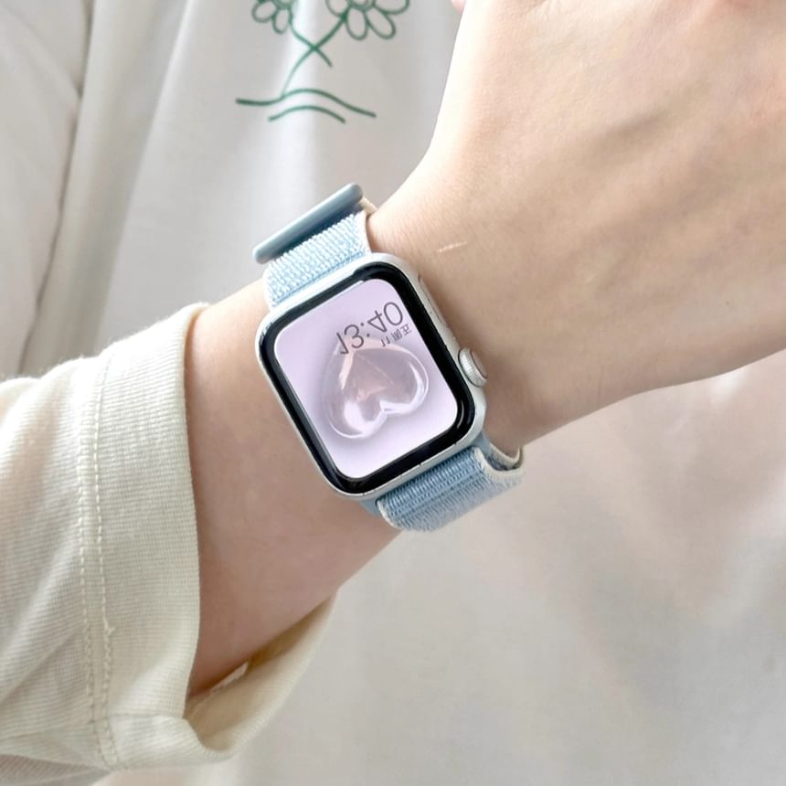 Adhesive Band Watch Nylon Apple Self