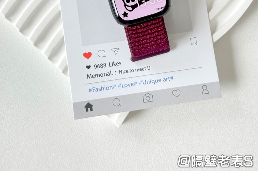 Adhesive Band Watch Nylon Apple Self