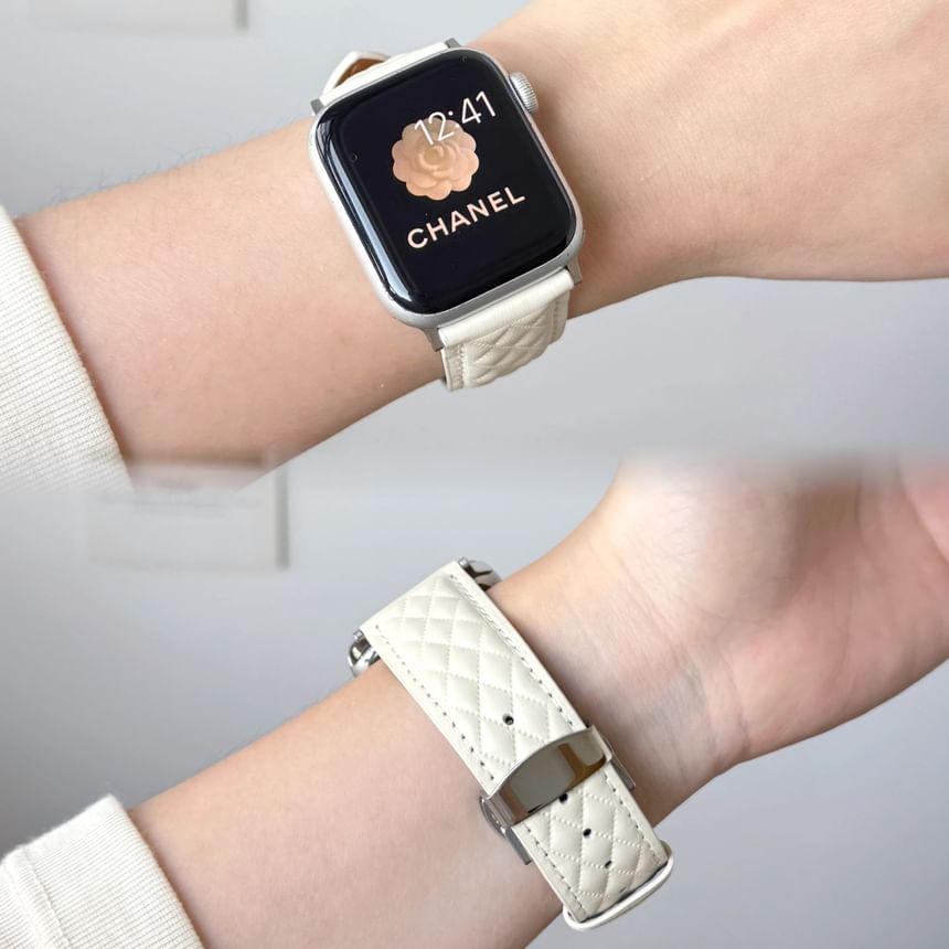 Apple Band Leather Genuine Watch