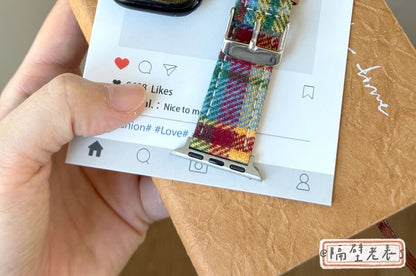 Band Apple Watch Fabric Plaid