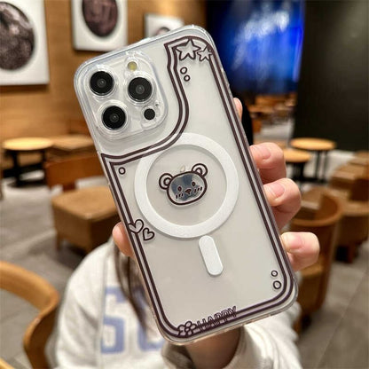 MagSafe) (Compatible Phone Case Magnetic with Bear