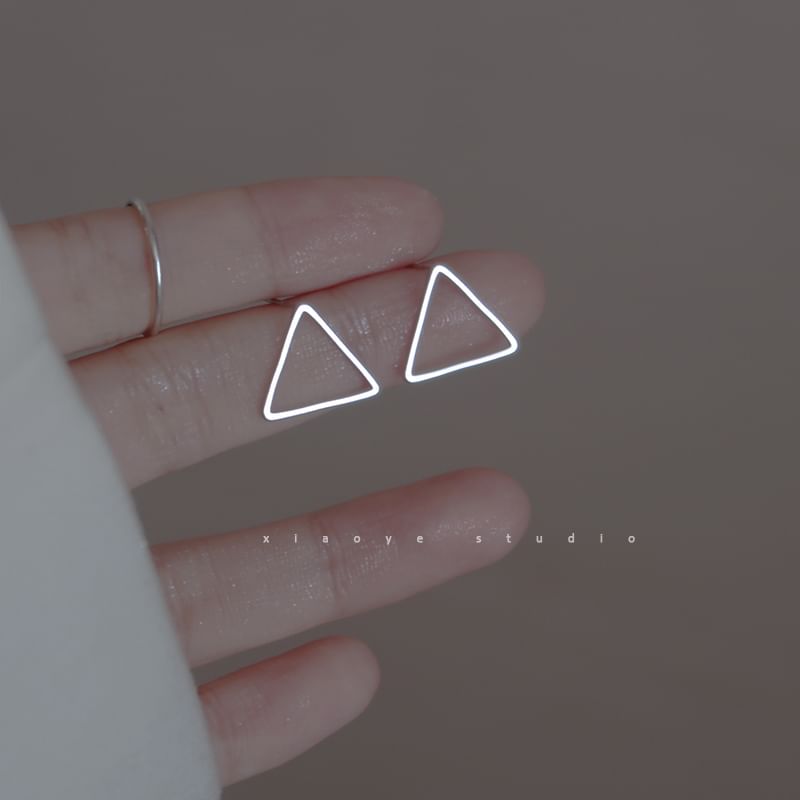 Triangle S925 Sterling Stud Silver Earring