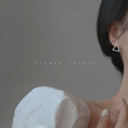 Triangle S925 Sterling Stud Silver Earring