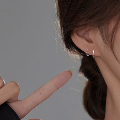 Earring Ear / Star S925 Huggie Sterling Silver Cuff