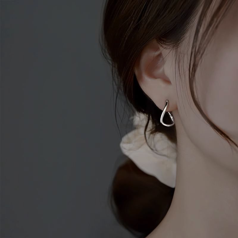 Hoop Earring Irregular Alloy