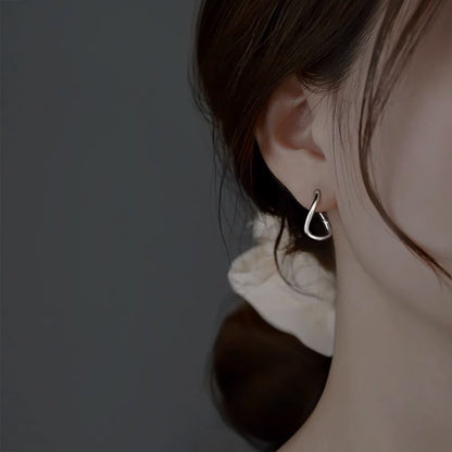 Hoop Earring Irregular Alloy