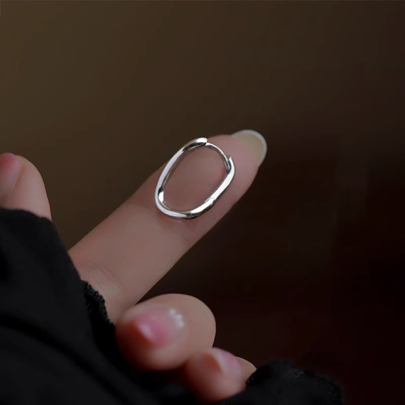 Hoop Earring Irregular Alloy